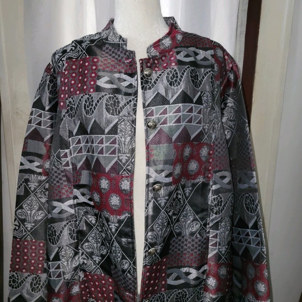 Women's XL Tudor Court by Haband Multi-Color Jacket